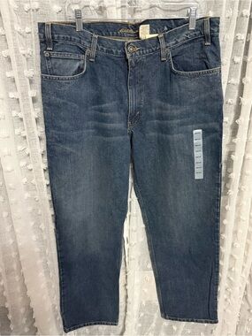 Eddie Bauer Men's Straight Leg Denim Jeans - Dark Blue Wash 38 x 30